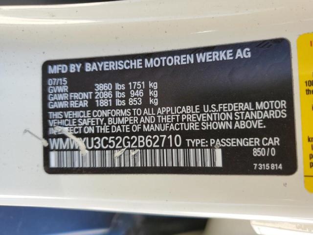 Photo 10 from auction – 2016 MINI COOPER S with VIN WMWXU3C52G2B62710