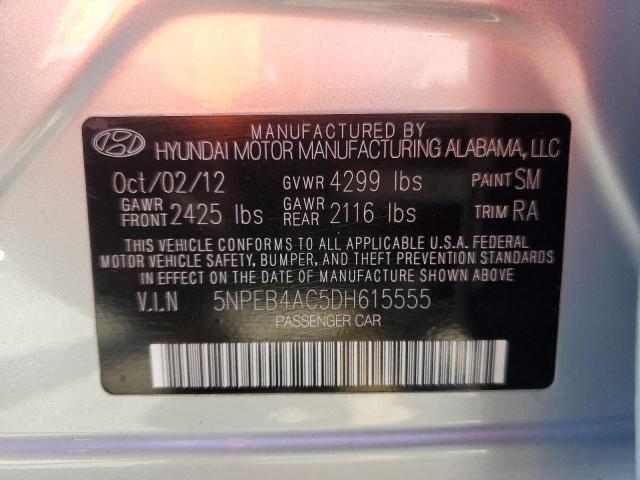 Photo 10 from auction – 2013 HYUNDAI SONATA GLS with VIN 5NPEB4AC5DH615555
