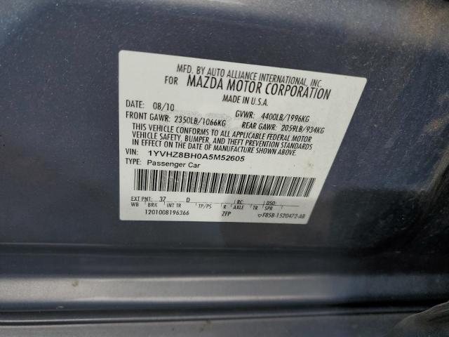 Photo 10 from auction – 2010 MAZDA 6 I with VIN 1YVHZ8BH0A5M52605