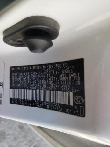 Photo 10 from auction – 2011 TOYOTA COROLLA BA with VIN 2T1BU4EE4BC715378