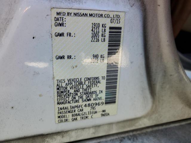 Photo 10 from auction – 2015 NISSAN ALTIMA 2.5 with VIN 1N4AL3AP6FC480969