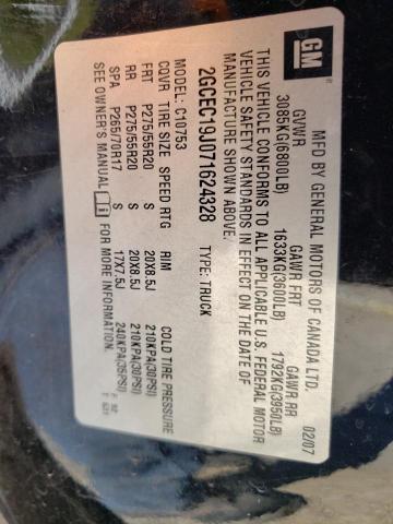 Photo 10 from auction – 2007 CHEVROLET SILVERADO with VIN 2GCEC19J071624328