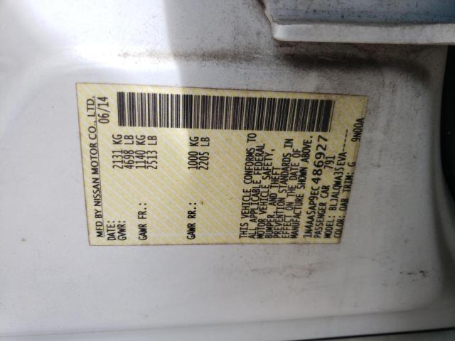 Zdjęcie 10 z aukcji – 2014 NISSAN MAXIMA S z VIN 1N4AA5AP9EC486927