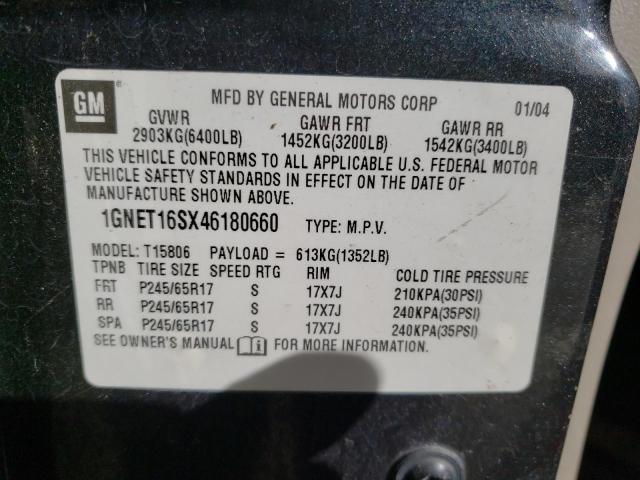Photo 10 from auction – 2004 CHEVROLET TRAILBLAZE with VIN 1GNET16SX46180660