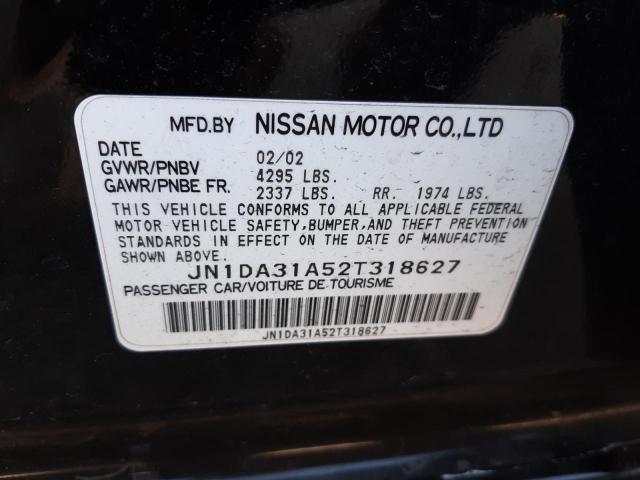 Photo 10 from auction – 2002 NISSAN MAXIMA GLE with VIN JN1DA31A52T318627