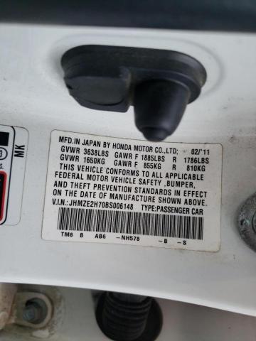 Photo 10 from auction – 2011 HONDA INSIGHT EX with VIN JHMZE2H70BS006148