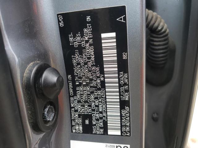 Photo 10 from auction – 2007 LEXUS GX 470 with VIN JTJBT20X070143501