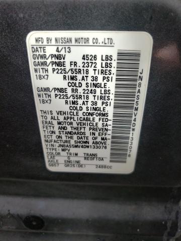 Photo 10 from auction – 2013 NISSAN ROGUE S with VIN JN8AS5MV4DW133076