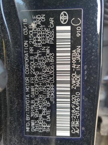 Photo 10 from auction – 2018 TOYOTA PRIUS with VIN JTDKBRFU3J3061893