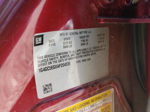 Photo 10 from auction – 2010 BUICK LACROSSE C with VIN 1G4GC5EG6AF204336