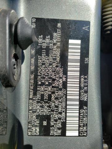 Photo 10 from auction – 2011 TOYOTA HIGHLANDER with VIN 5TDBK3EH8BS047327