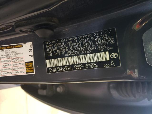 Photo 10 from auction – 2012 TOYOTA PRIUS with VIN JTDKN3DU0C1500635