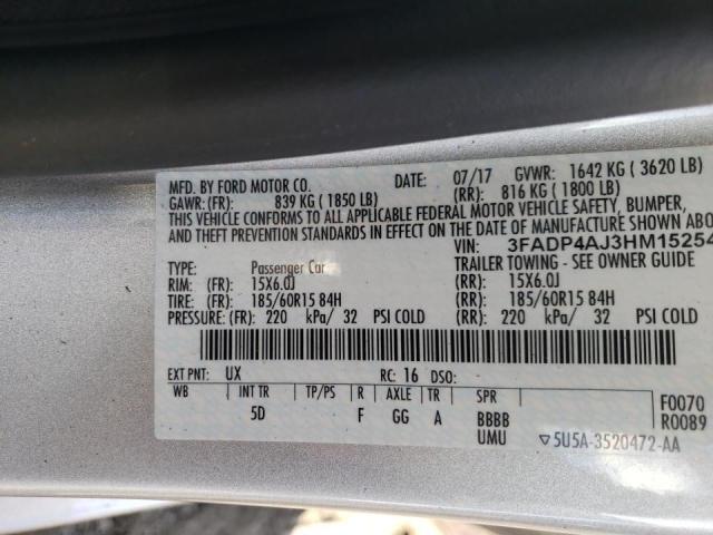 Photo 10 from auction – 2017 FORD FIESTA S with VIN 3FADP4AJ3HM152543