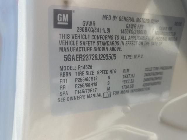 Photo 10 from auction – 2008 BUICK ENCLAVE CX with VIN 5GAER23728J293505