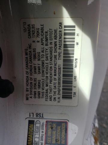 Photo 10 from auction – 2014 HONDA CIVIC LX with VIN 2HGFG3B59EH503871