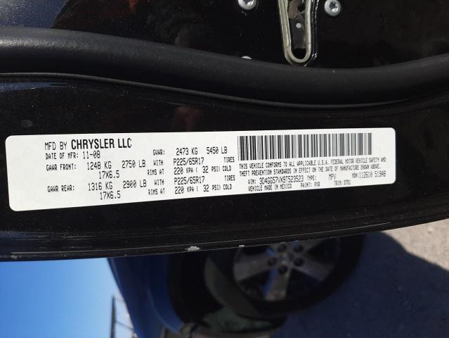 Photo 10 from auction – 2009 DODGE JOURNEY SX with VIN 3D4GG57VX9T523523