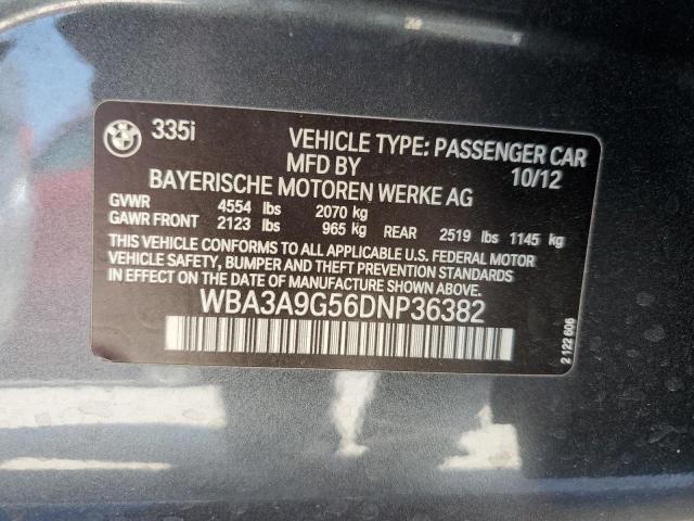 Photo 10 from auction – 2013 BMW 335 I with VIN WBA3A9G56DNP36382