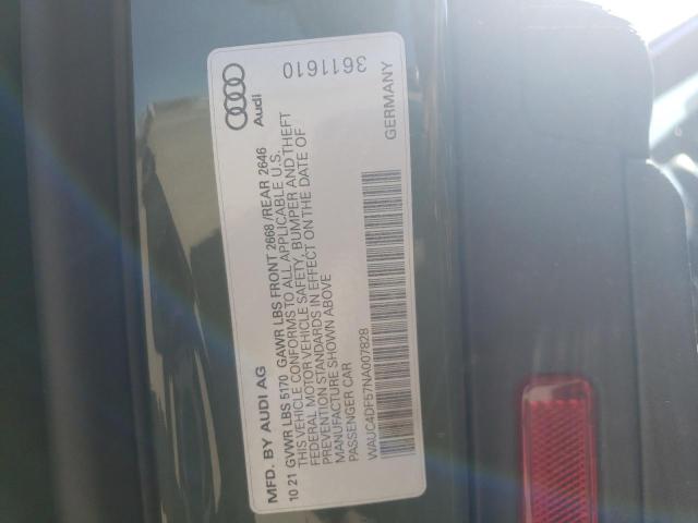 Photo 10 from auction – 2022 AUDI S5 PREMIUM with VIN WAUC4DF57NA007828