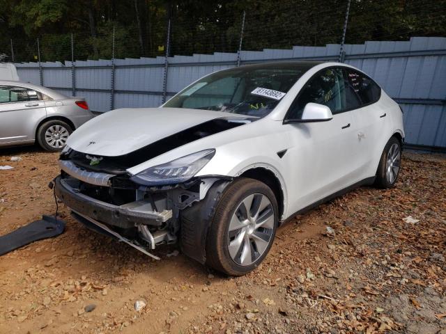 Photo 2 from auction – 2021 TESLA MODEL Y with VIN 5YJYGDEE8MF075207