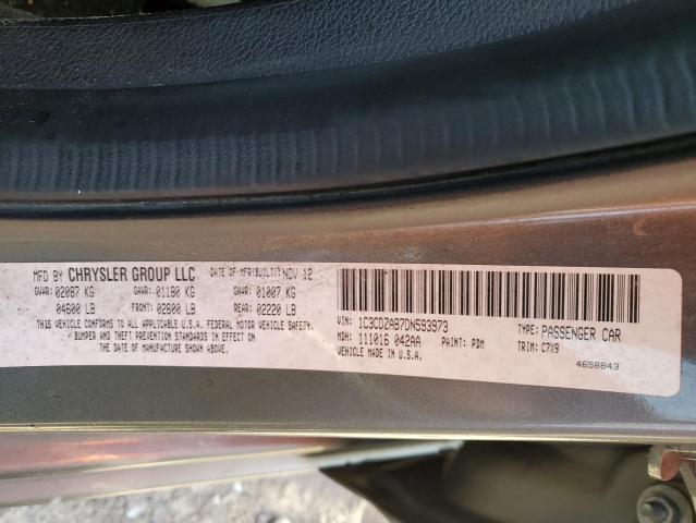 Photo 10 from auction – 2013 DODGE AVENGER SE with VIN 1C3CDZAB7DN593973