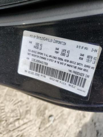 Photo 10 from auction – 2004 CHRYSLER SEBRING LI with VIN 1C3EL65R54N317938