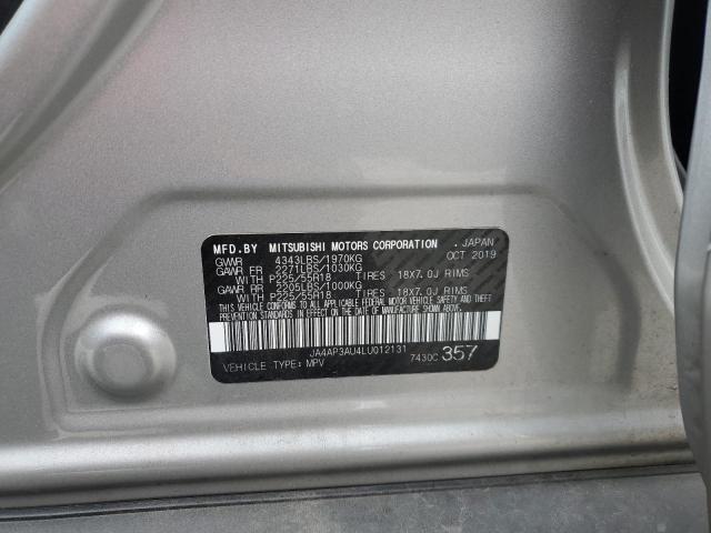 Photo 10 from auction – 2020 MITSUBISHI OUTLANDER with VIN JA4AP3AU4LU012131