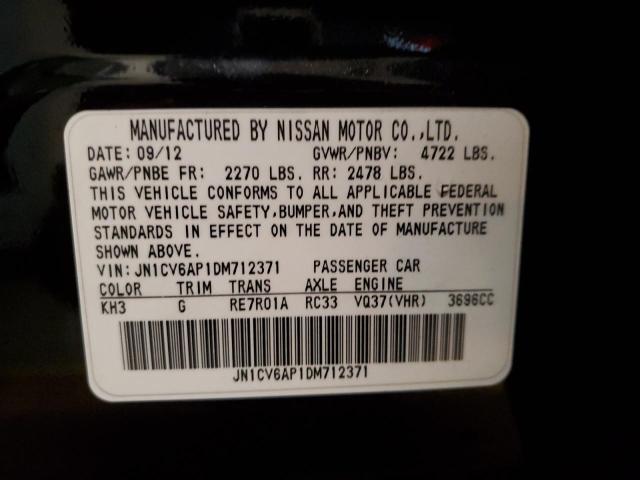 Photo 10 from auction – 2013 INFINITI G37 BASE with VIN JN1CV6AP1DM712371