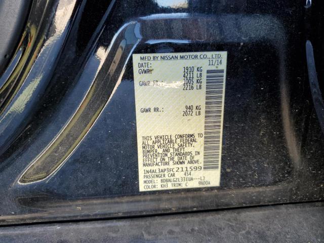 Photo 10 from auction – 2015 NISSAN ALTIMA 2.5 with VIN 1N4AL3AP3FC211599