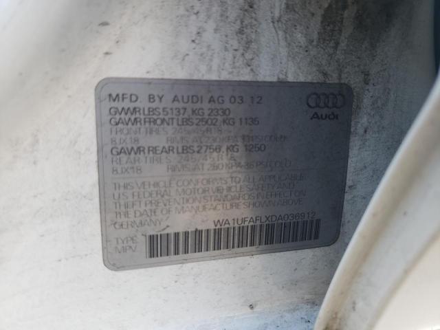 Photo 10 from auction – 2013 AUDI A4 ALLROAD with VIN WA1UFAFLXDA036912