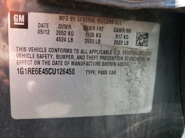 Photo 10 from auction – 2012 CHEVROLET VOLT with VIN 1G1RE6E45CU126450