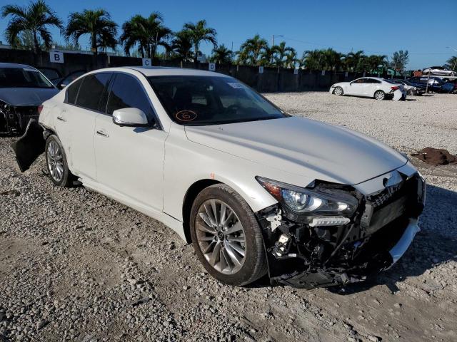 INFINITI Q50 LUXE 2021 with VIN JN1EV7BP2MM700677 - Photo from auction