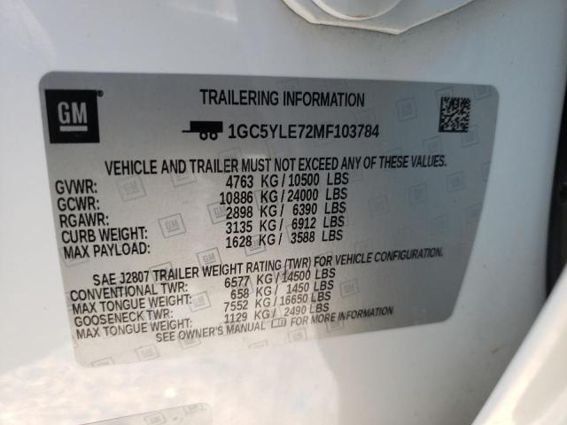 Photo 10 from auction – 2021 CHEVROLET SILVERADO with VIN 1GC5YLE72MF103784