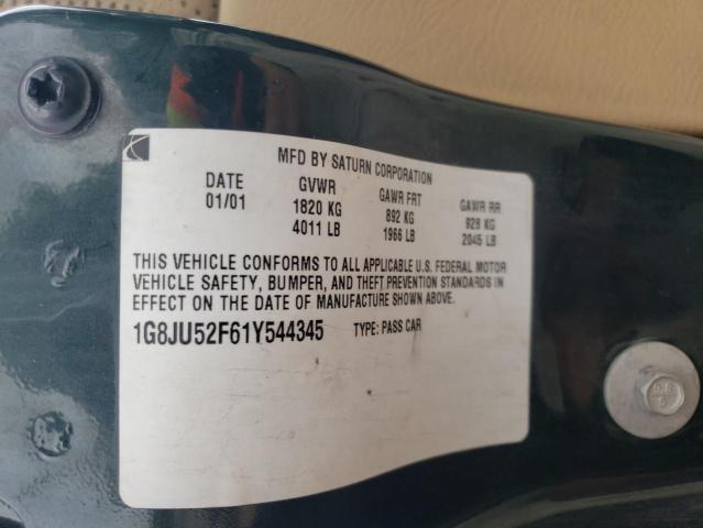 Photo 10 from auction – 2001 SATURN L200 with VIN 1G8JU52F61Y544345