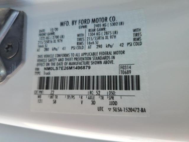 Photo 10 from auction – 2021 FORD TRANSIT CO with VIN NM0LS7E26M1496879