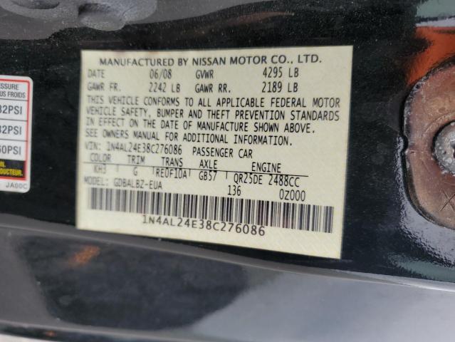 Photo 10 from auction – 2008 NISSAN ALTIMA 2.5 with VIN 1N4AL24E38C276086