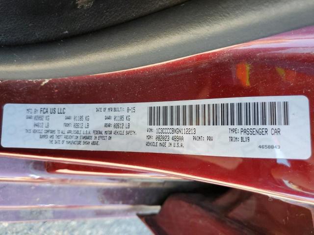 Photo 10 from auction – 2016 CHRYSLER 200 C with VIN 1C3CCCCBXGN112213