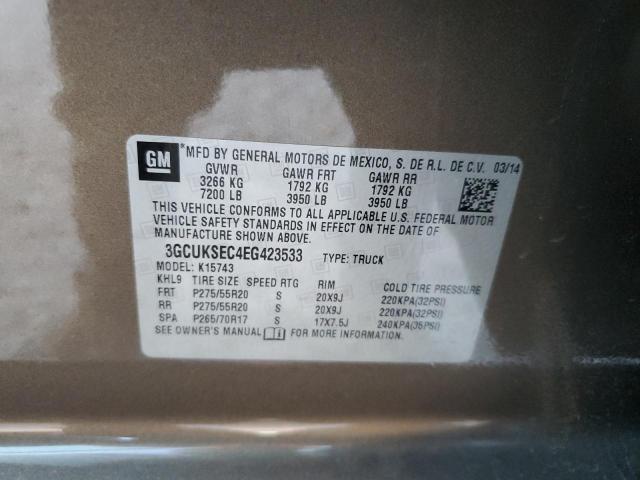 Photo 10 from auction – 2014 CHEVROLET SILVERADO with VIN 3GCUKSEC4EG423533