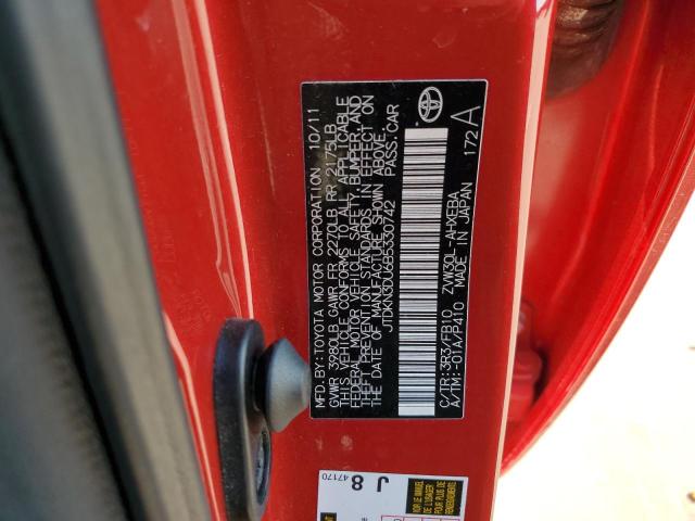 Photo 10 from auction – 2011 TOYOTA PRIUS with VIN JTDKN3DU6B5330742