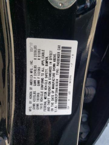 Photo 10 from auction – 2017 HONDA ACCORD LX with VIN 1HGCR2F3XHA190834