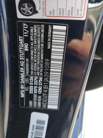 Photo 10 from auction – 2018 MERCEDES-BENZ E 300 with VIN WDDZF4JB1JA391089
