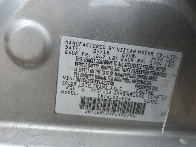 Photo 10 from auction – 2015 NISSAN VERSA NOTE with VIN 3N1CE2CPXFL422746