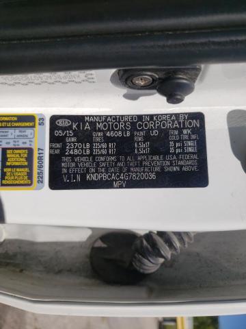 Photo 10 from auction – 2016 KIA SPORTAGE L with VIN KNDPBCAC4G7820036