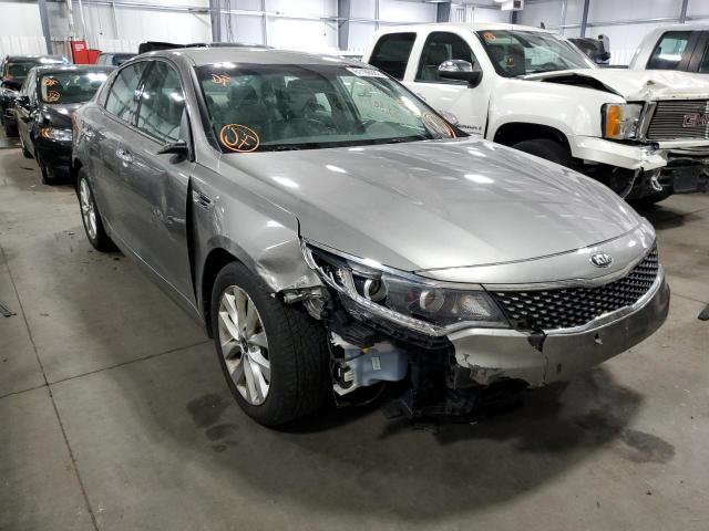 KIA OPTIMA EX 2016 with VIN 5XXGU4L31GG120480 - Photo from auction