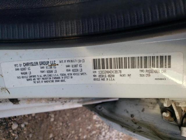 Photo 10 from auction – 2014 DODGE AVENGER SE with VIN 1C3CDZAB4EN139178