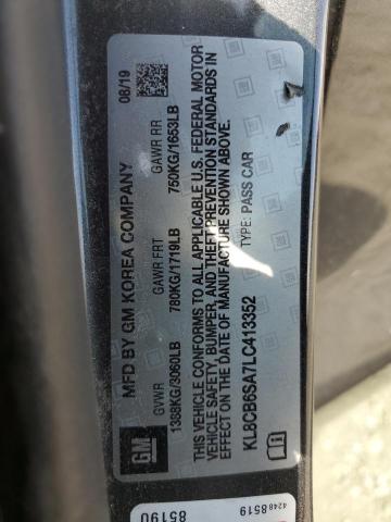 Photo 10 from auction – 2020 CHEVROLET SPARK LS with VIN KL8CB6SA7LC413352