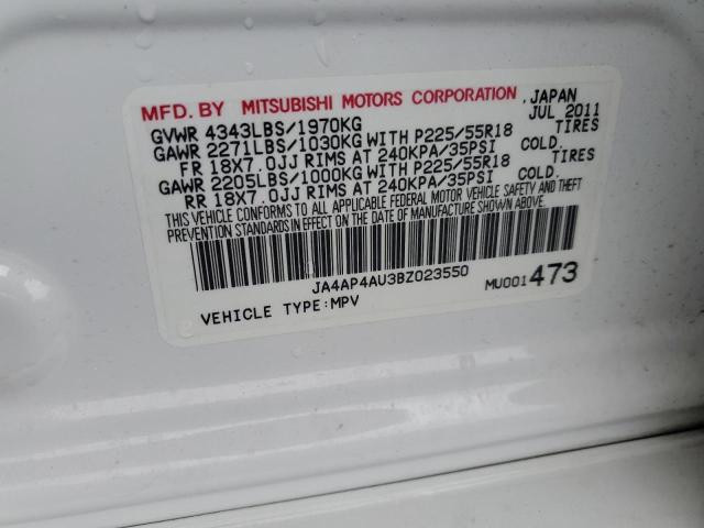Photo 10 from auction – 2011 MITSUBISHI OUTLANDER with VIN JA4AP4AU3BZ023550