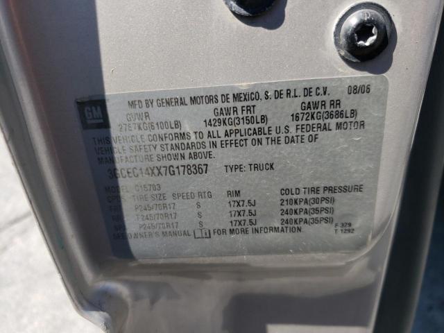Zdjęcie 10 z aukcji – 2007 CHEVROLET SILVERADO z VIN 3GCEC14XX7G178367