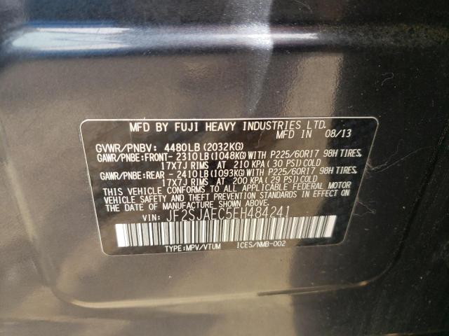 Photo 10 from auction – 2014 SUBARU FORESTER 2 with VIN JF2SJAEC5EH484241