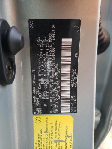 Photo 10 from auction – 2006 LEXUS RX 400 with VIN JTJGW31U560002512