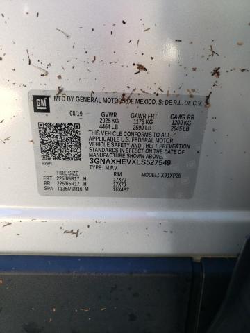 Photo 10 from auction – 2020 CHEVROLET EQUINOX LS with VIN 3GNAXHEVXLS527549